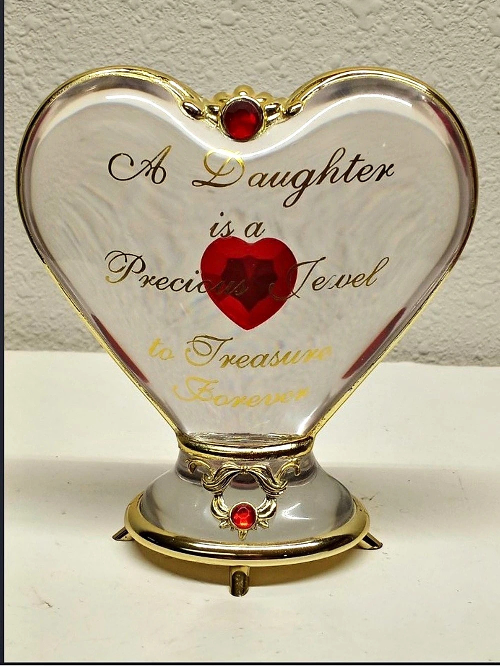 Precious Moments A Daughter is a Precious Jewel to Treasure Forever Heart Music